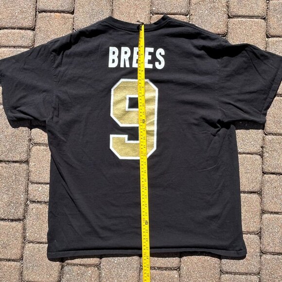 Drew Brees New Orleans Saints NFL Football T Shirt Sz L - Picture 7 of 8